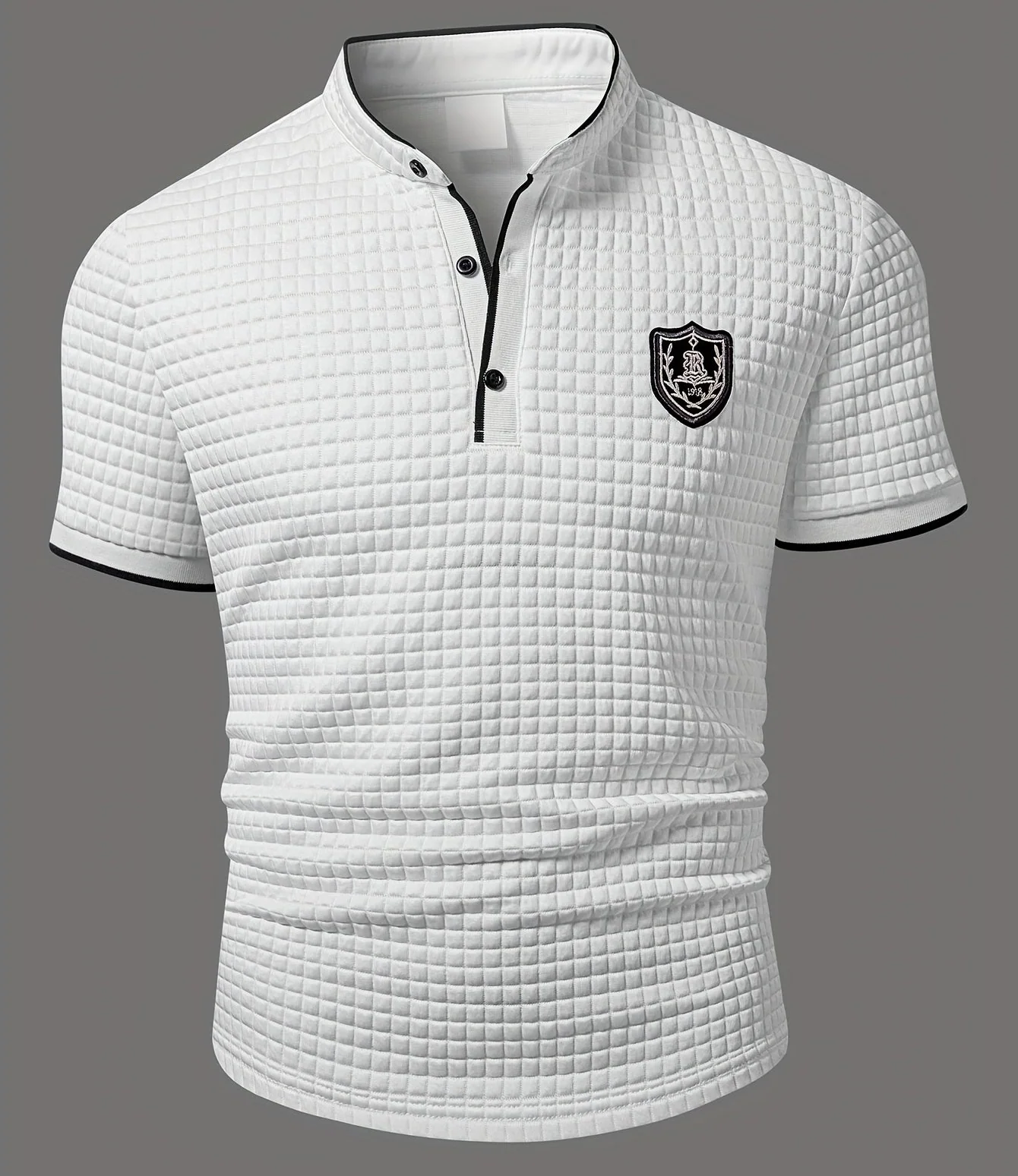 Herren Polo Shirt Modern Casual mit Stehkragen und Knopfleiste – Stilvolles Freizeitshirt - Image 9