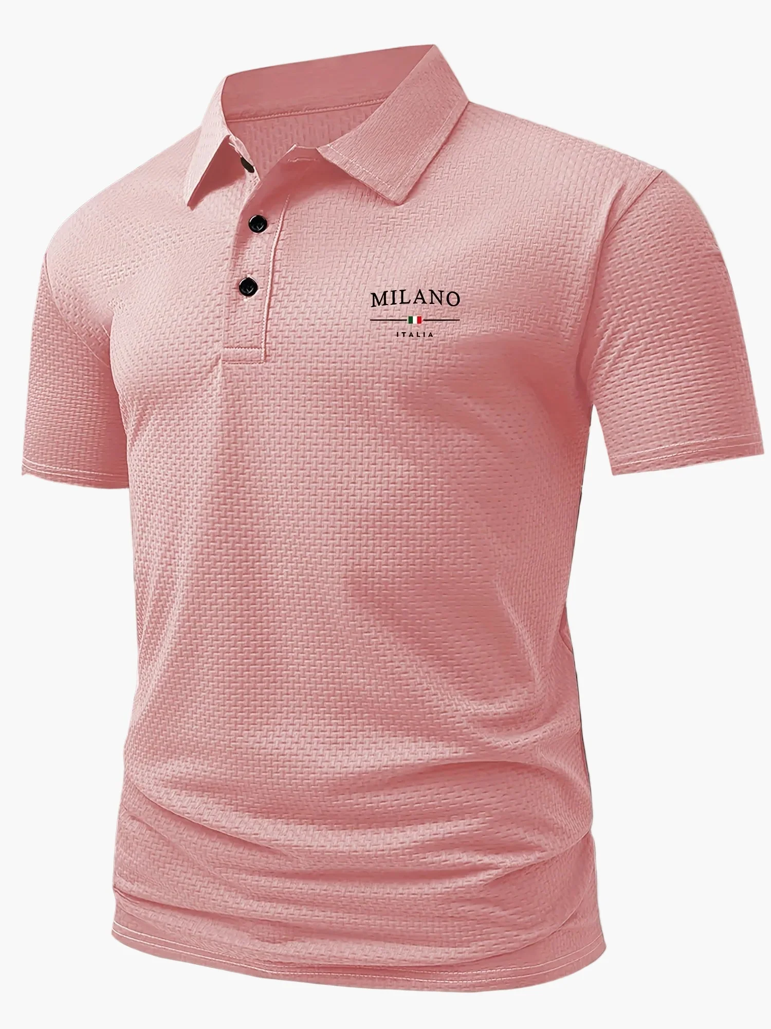 Herren Polohemd Modern Casual mit Strukturmuster – Stilvolles Freizeit-Poloshirt für Alltag und Büro - Image 4