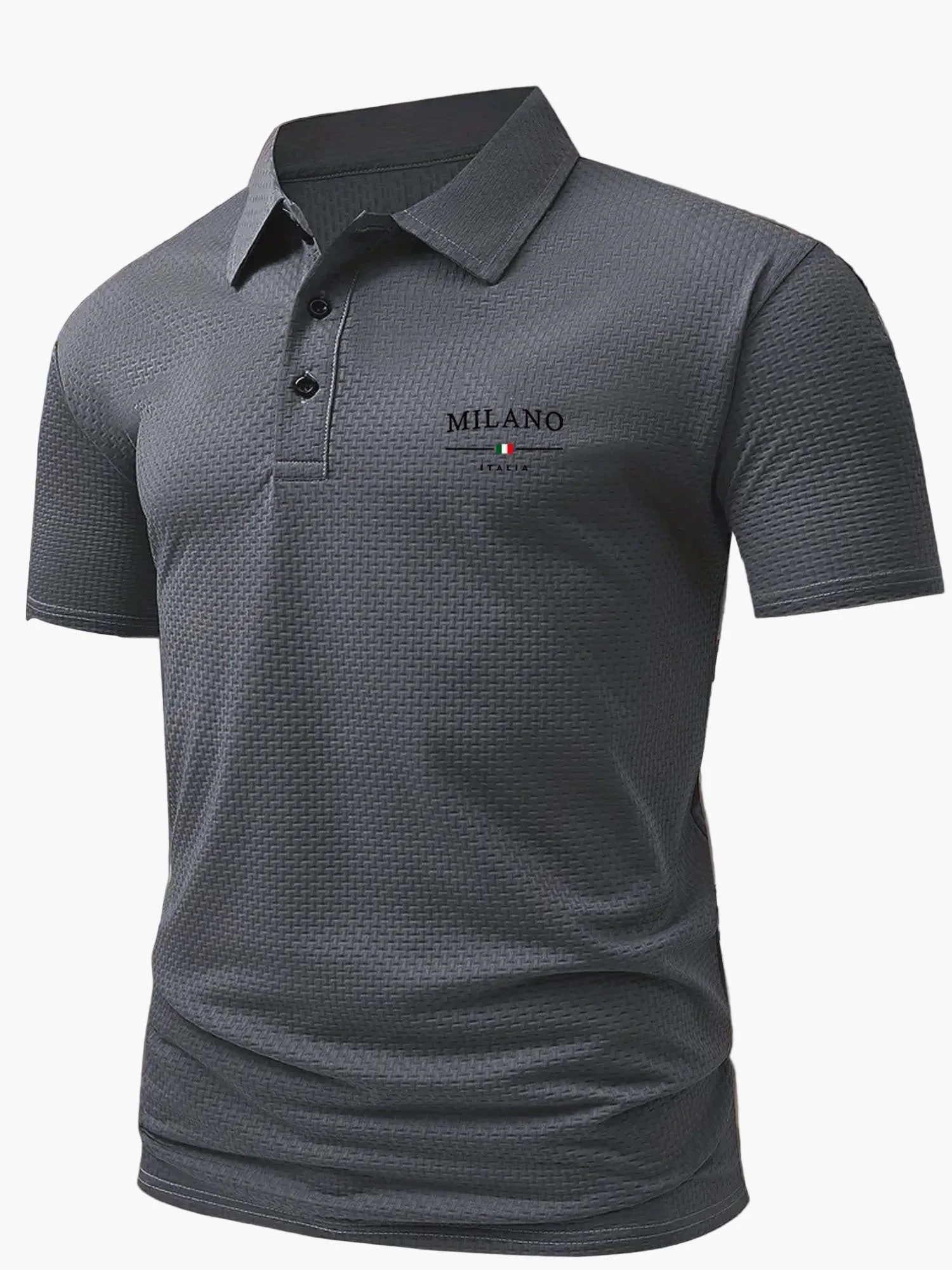 Herren Polohemd Modern Casual mit Strukturmuster – Stilvolles Freizeit-Poloshirt für Alltag und Büro - Image 8