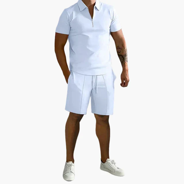 Herren Poloshirt & Shorts Set – Modernes Freizeit Outfit für Sommer, Smart-Casual Stil - Image 4