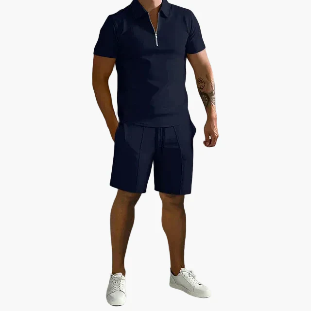 Herren Poloshirt & Shorts Set – Modernes Freizeit Outfit für Sommer, Smart-Casual Stil - Image 5