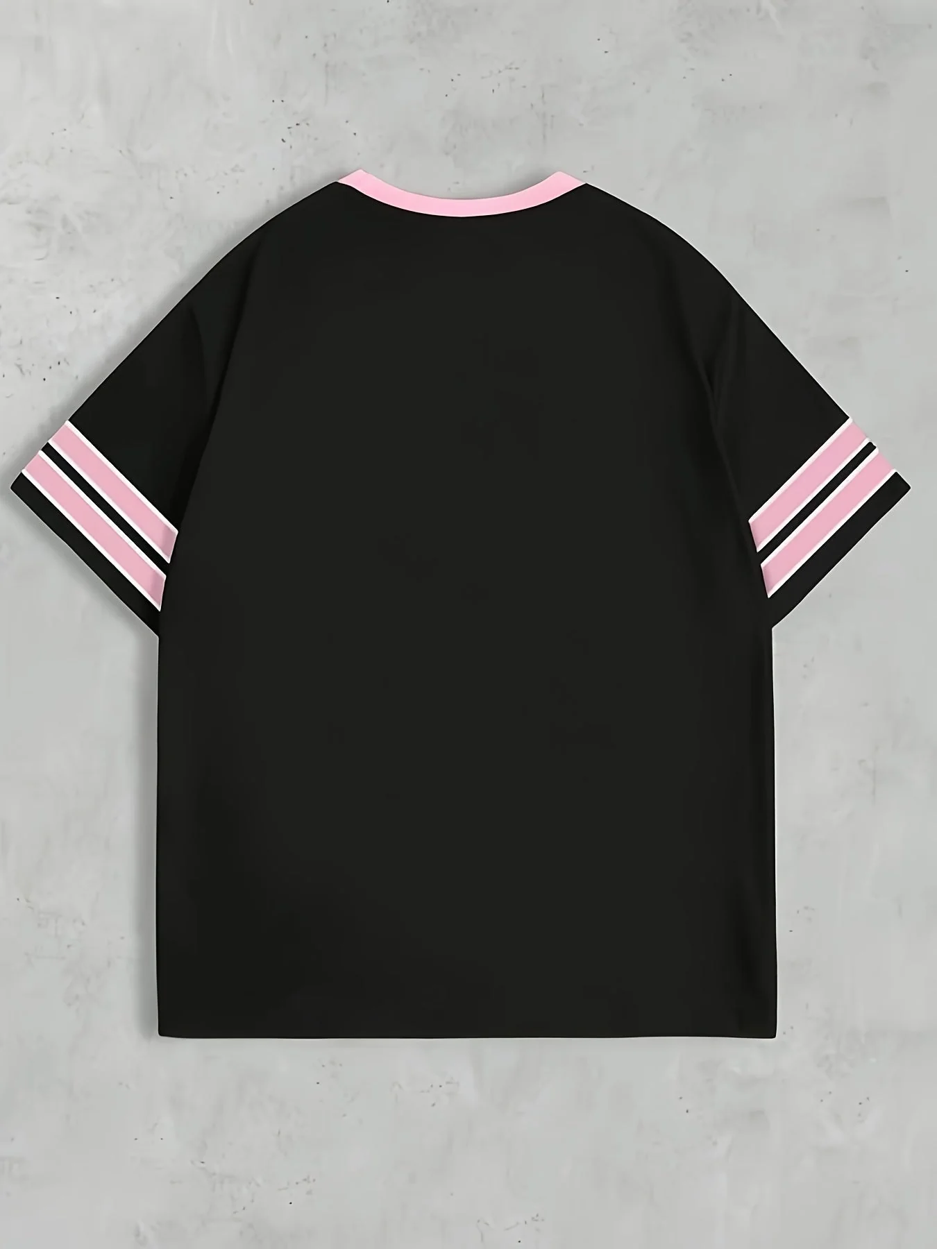 Herren Preppy Style Sport Jersey T-Shirt – Oversized, Sommer, Freizeit - Image 2