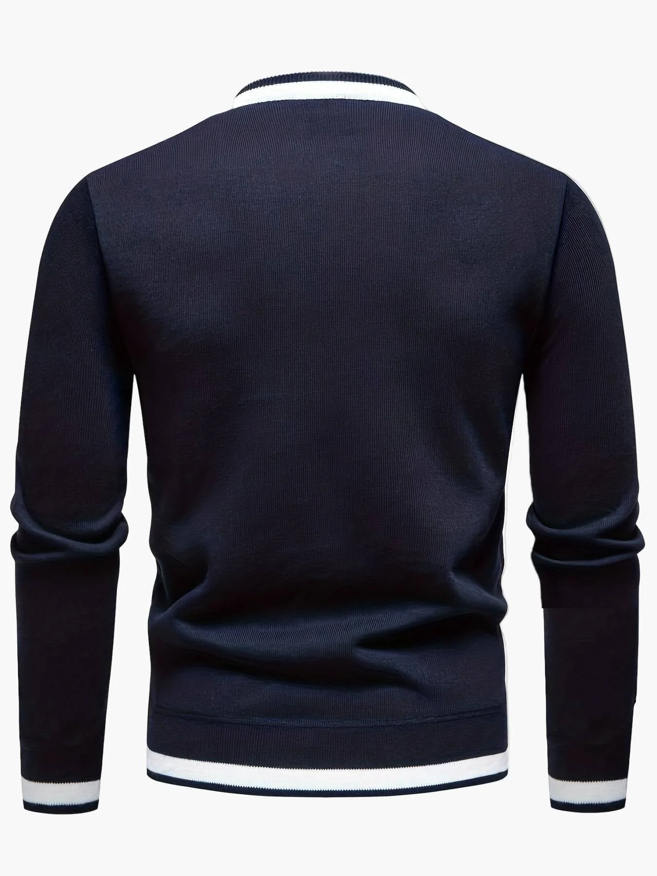 Herren Pullover im Casual Stil mit Streifen-Details – Perfekt für Herbst und Winter, ideal für Freizeit und Ausgehen - Image 3