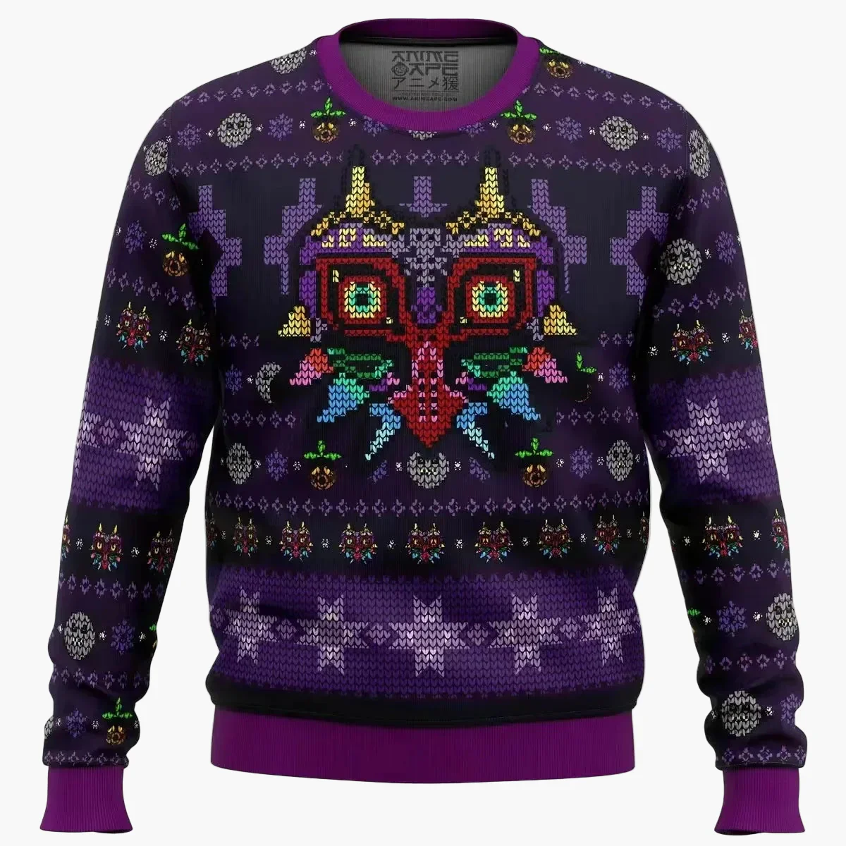 Herren Pullover Gaming Ugly Christmas Sweater – Majora’s Mask Legend of Zelda Cosplay Fanartikel - Image 4