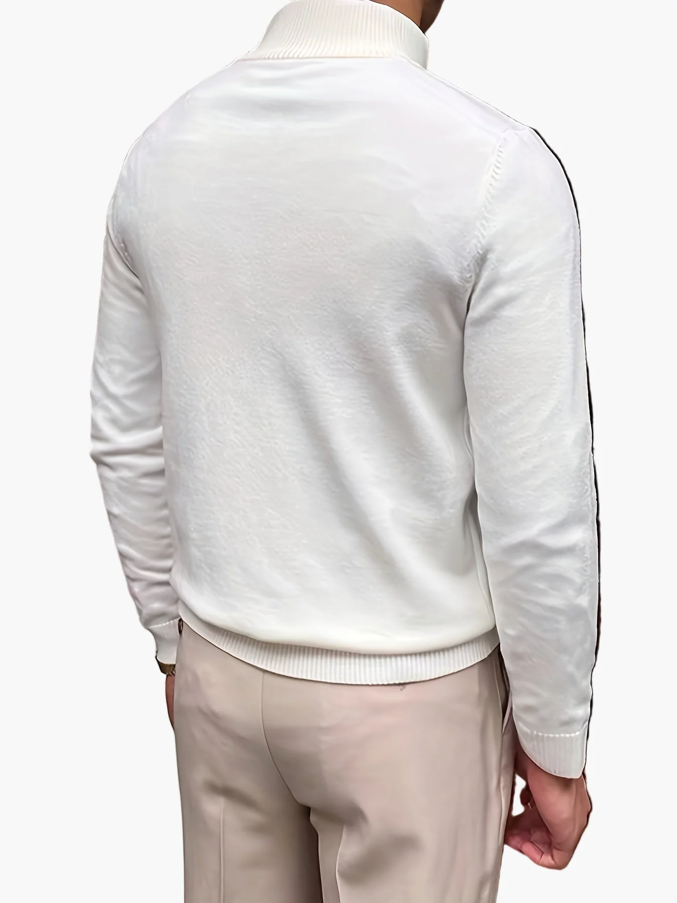 Herren Pullover mit Stehkragen und Reißverschluss – Eleganter Business- und Freizeit-Look - Image 6