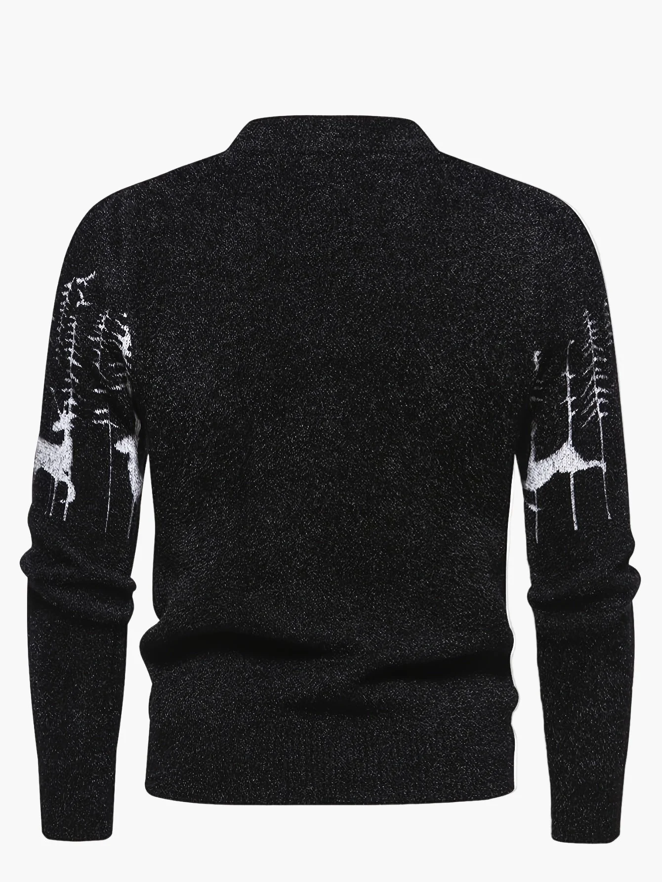 Herren Pullover mit Wald- und Hirschmotiv – Winter Style, Freizeit & Outdoor - Image 4