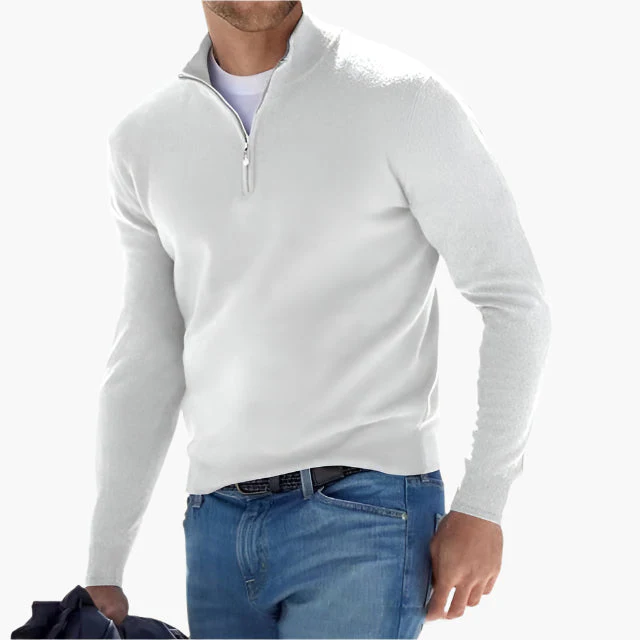 Herren Quarter-Zip Pullover – Klassischer Strickpullover für Freizeit und Business - Image 7