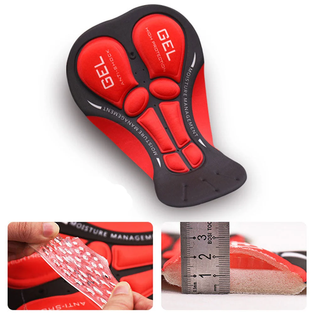 Herren Radunterhose mit 5D Gel-Polster – Atmungsaktive stoßdämpfende Fahrradhose für lange Radtouren und Mountainbike - Image 4