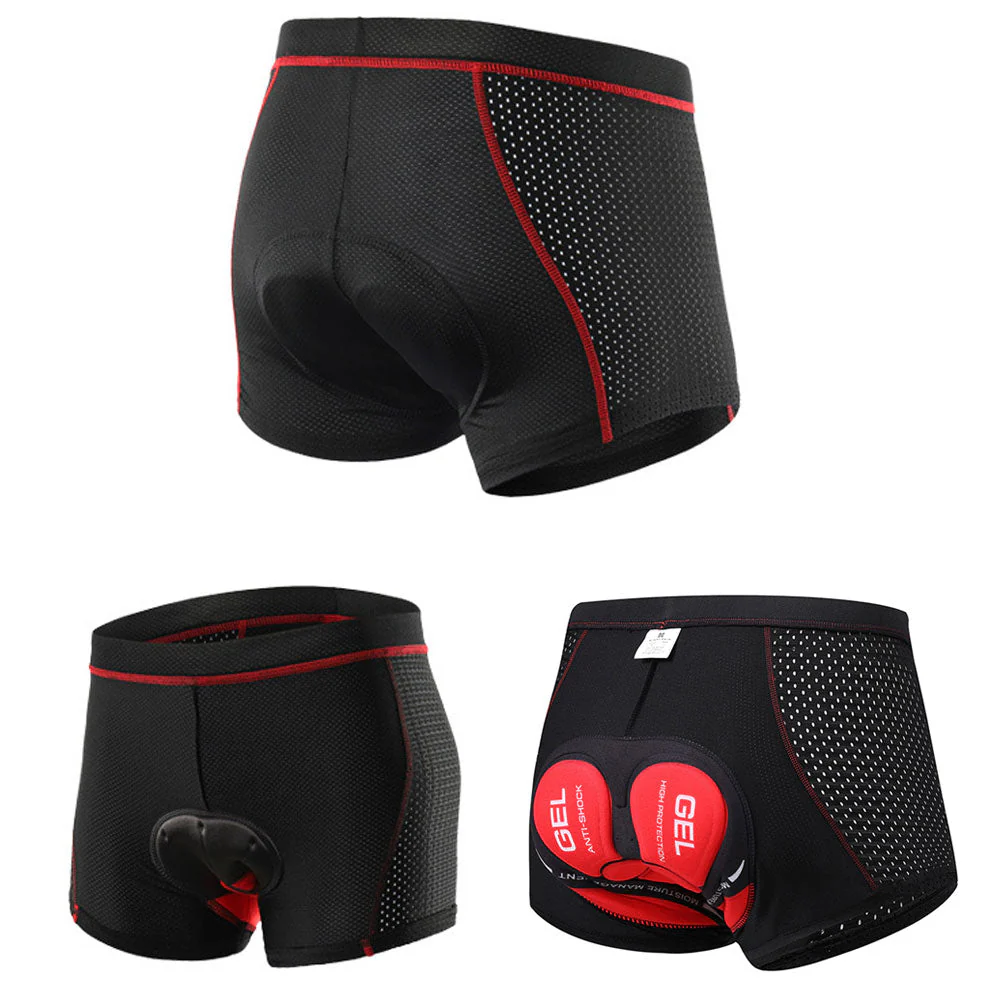 Herren Radunterhose mit 5D Gel-Polster – Atmungsaktive stoßdämpfende Fahrradhose für lange Radtouren und Mountainbike - Image 5