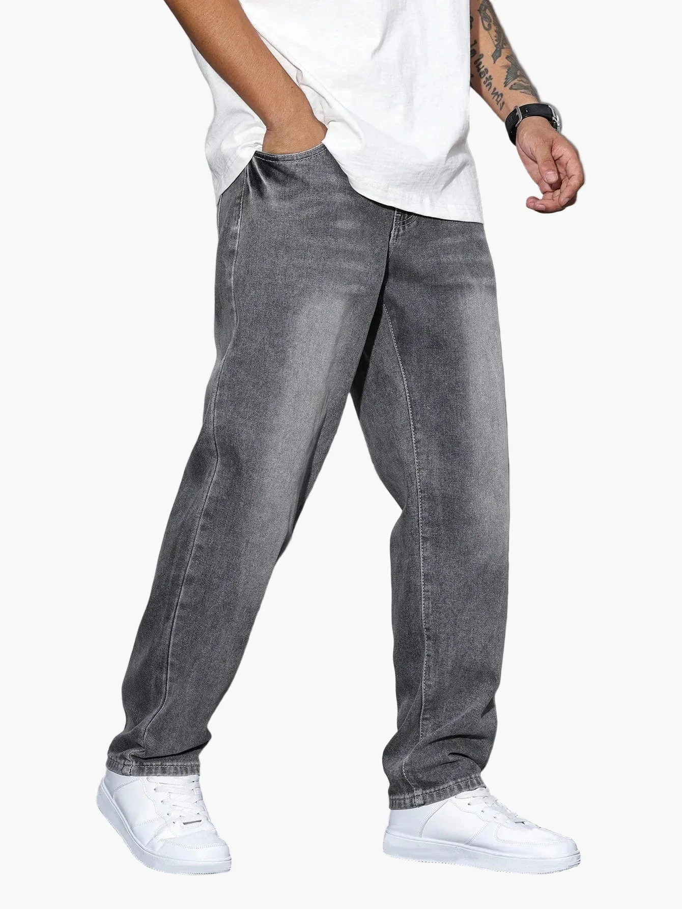 Herren Relaxed Fit Jeans – Streetstyle Basic für Alltag & Freizeit - Image 11