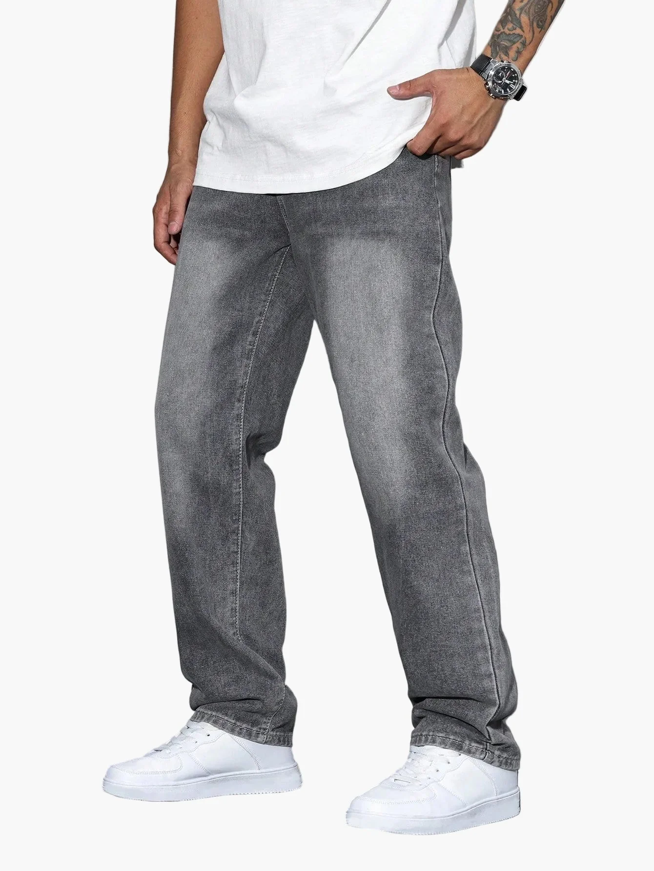 Herren Relaxed Fit Jeans – Streetstyle Basic für Alltag & Freizeit - Image 12