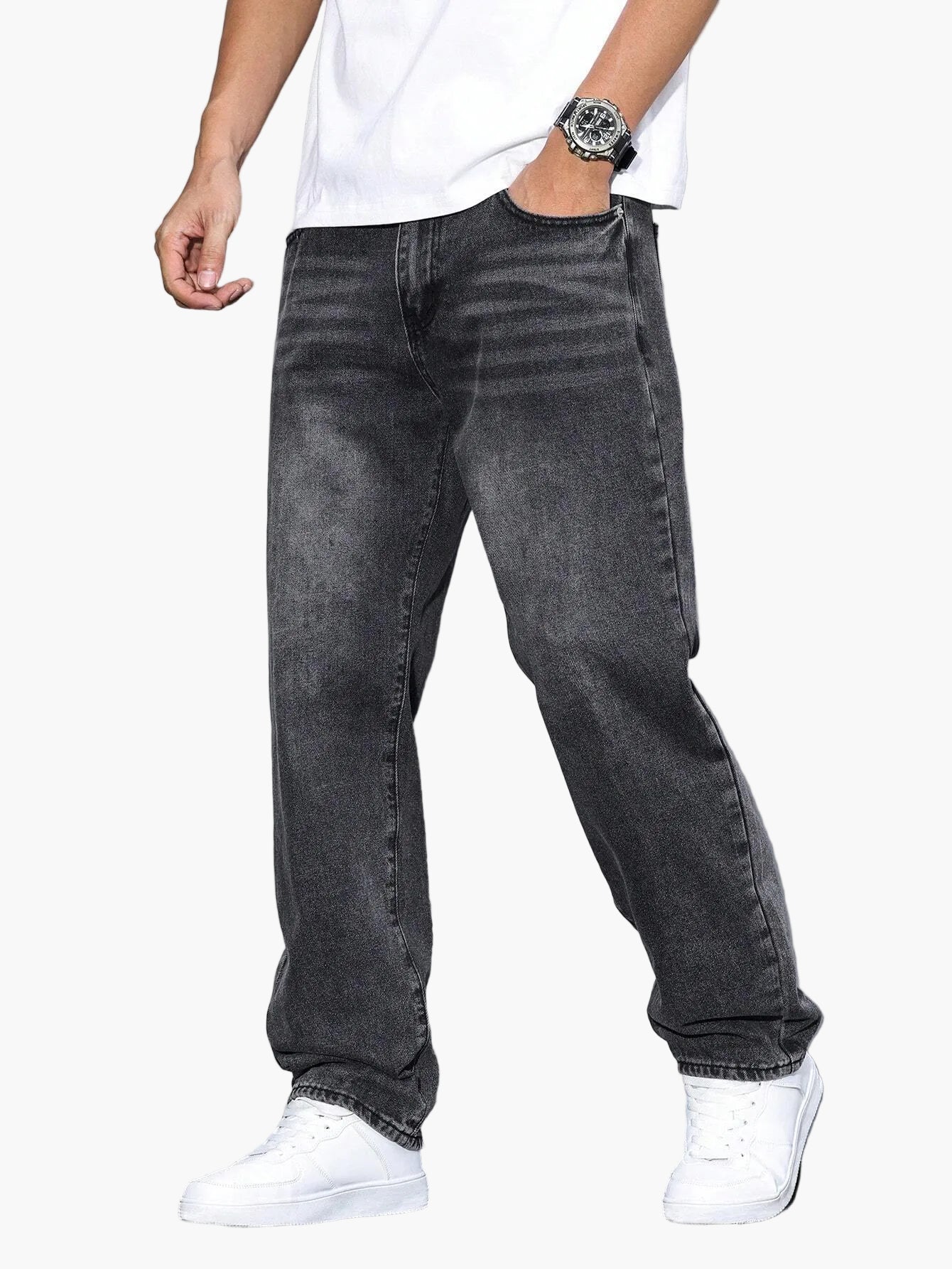 Herren Relaxed Fit Jeans – Streetstyle Basic für Alltag & Freizeit - Image 13