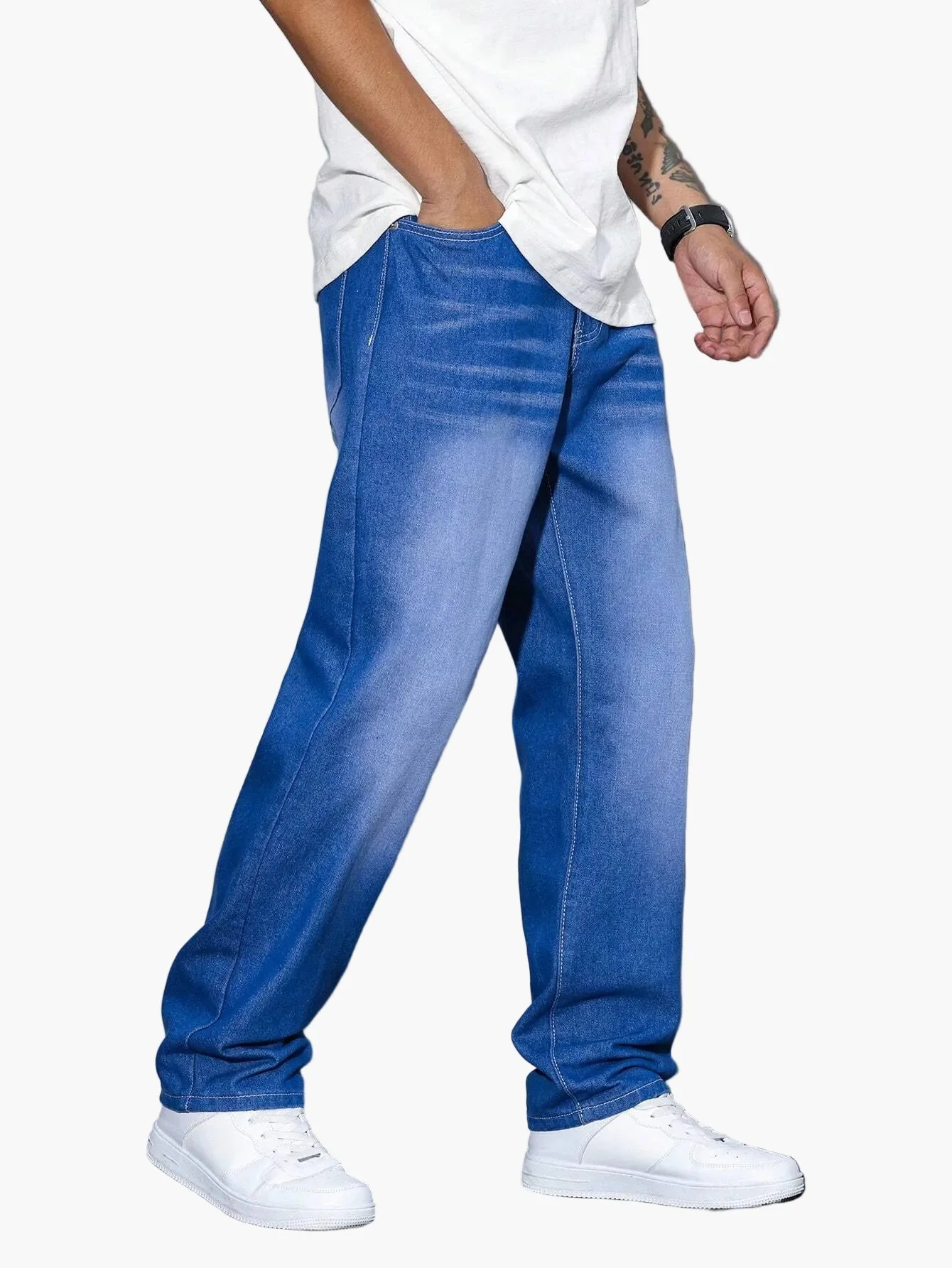 Herren Relaxed Fit Jeans – Streetstyle Basic für Alltag & Freizeit - Image 16