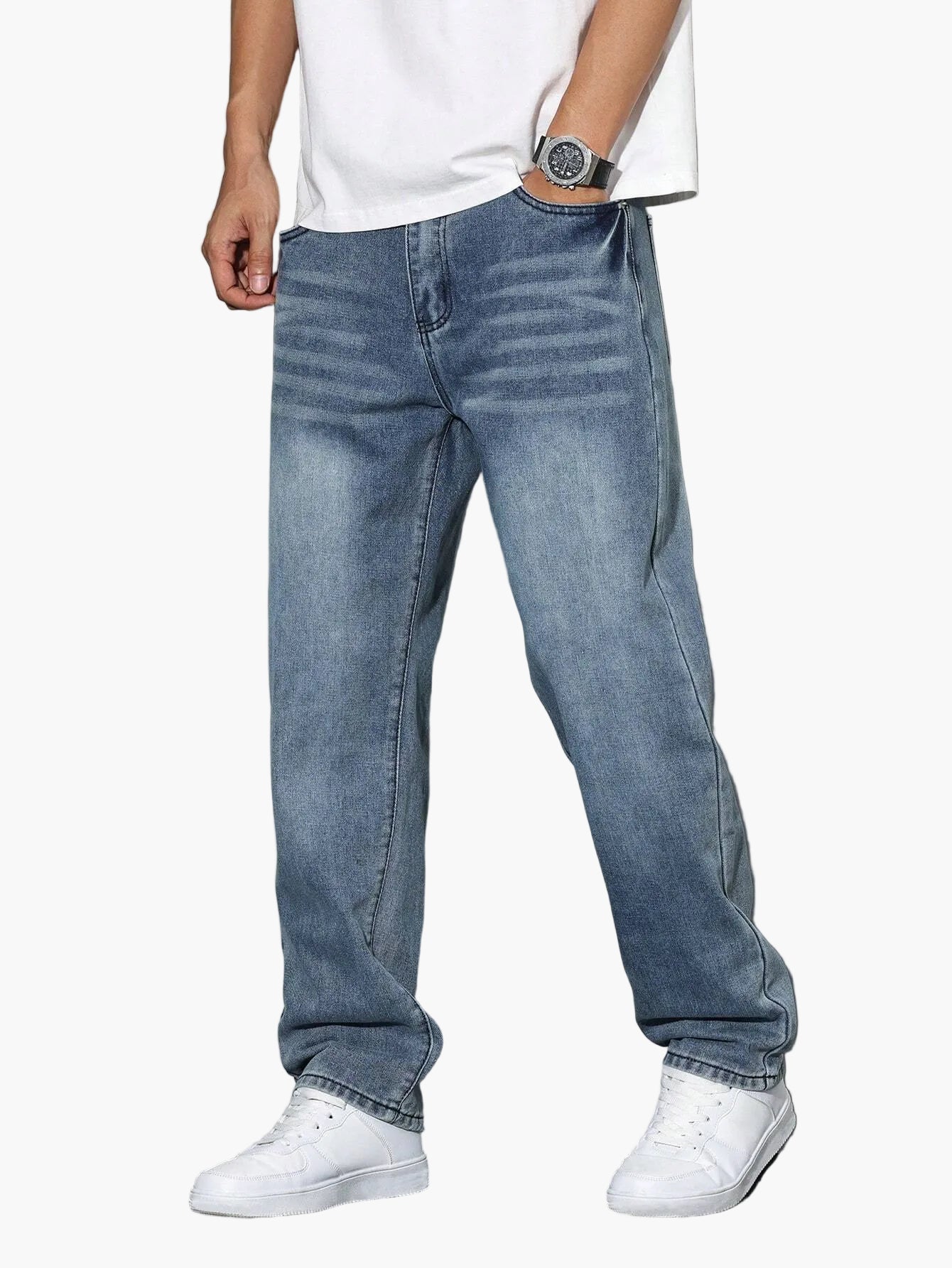 Herren Relaxed Fit Jeans – Streetstyle Basic für Alltag & Freizeit - Image 17