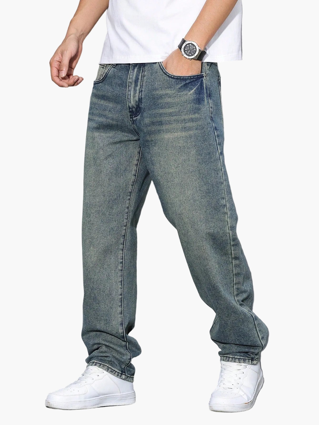 Herren Relaxed Fit Jeans – Streetstyle Basic für Alltag & Freizeit - Image 19