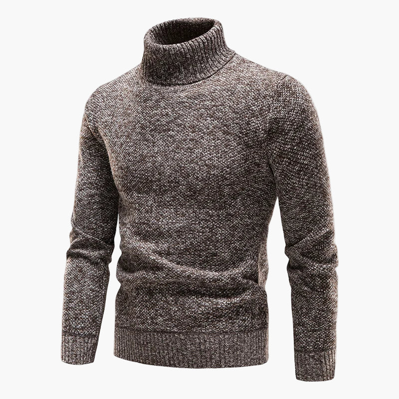 Herren Rollkragenpullover Strickmode Winter Komfort Freizeit