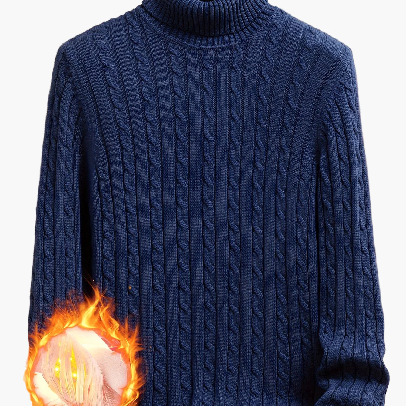 Herren Rollkragenpullover im Zopfmuster – Stilvoller Strickpullover für Alltag & Freizeit - Image 11