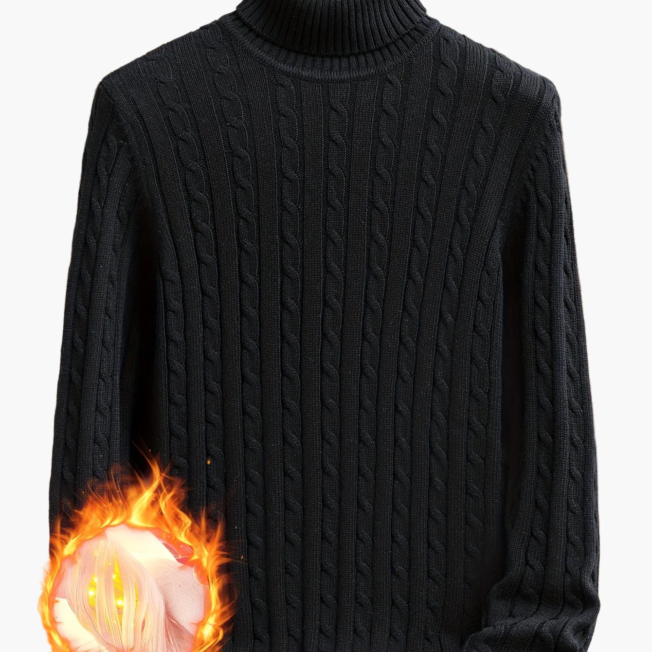 Herren Rollkragenpullover im Zopfmuster – Stilvoller Strickpullover für Alltag & Freizeit - Image 12