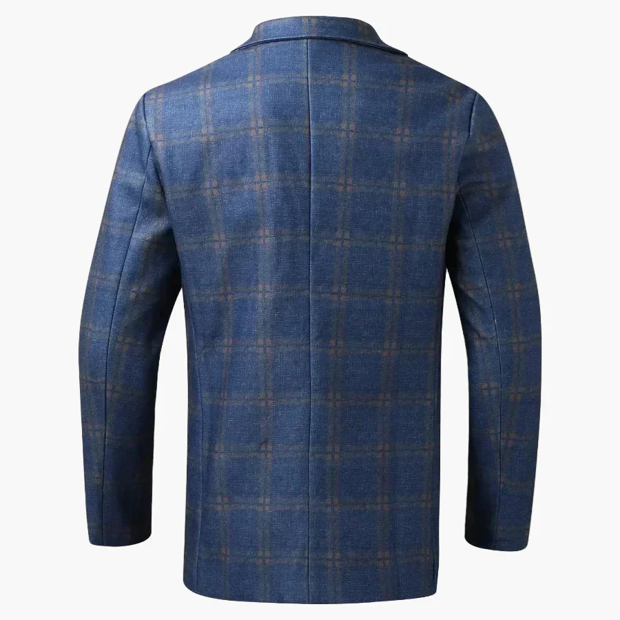 Herren Sakko Modern Kariert Business-Freizeit Stil - Image 2
