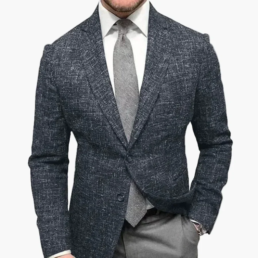 Herren Sakko Modern Kariert Business-Freizeit Stil - Image 3