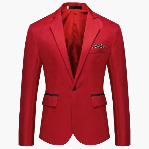 Herren Sakko Slim Fit Einreiher Blazer für Business & festliche Anlässe - Image 5