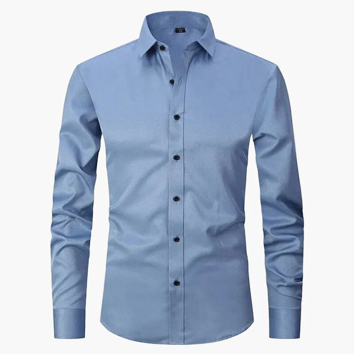 Herren Slim Fit Business Langarmhemd – Modernes Hemd für Büro & Freizeit - Image 3