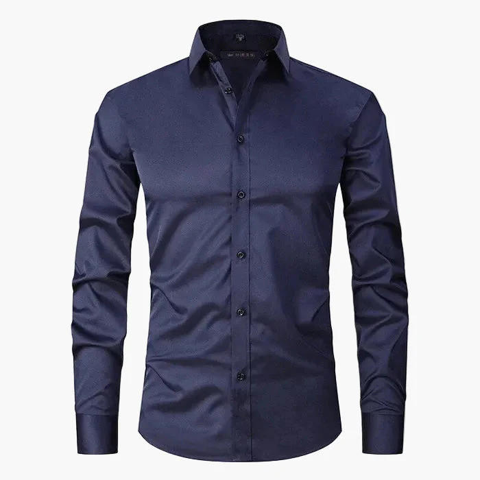 Herren Slim Fit Business Langarmhemd – Modernes Hemd für Büro & Freizeit - Image 4