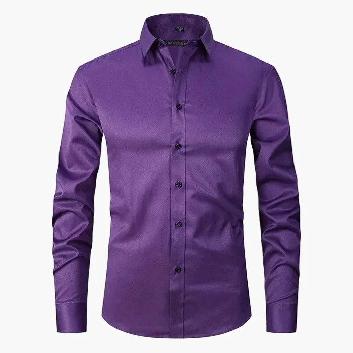 Herren Slim Fit Business Langarmhemd – Modernes Hemd für Büro & Freizeit - Image 5