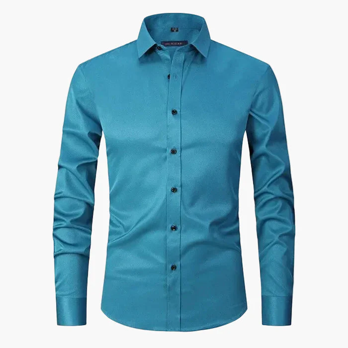 Herren Slim Fit Business Langarmhemd – Modernes Hemd für Büro & Freizeit - Image 6