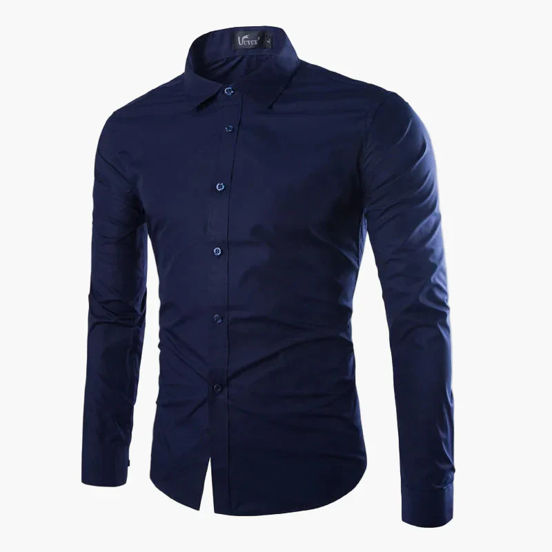 Herren Slim Fit Langarm Business Freizeithemd – Modernes Stilvolles Hemd für Büro und Alltag - Image 2