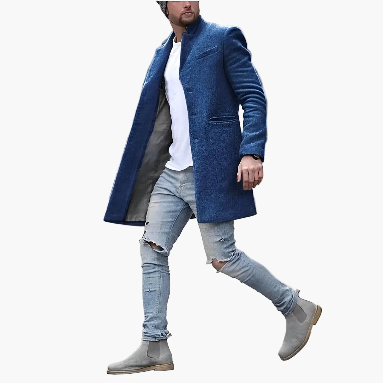 Herren Slim Fit Mantel – Moderner Business & Freizeit Look, Urbaner Style - Image 4