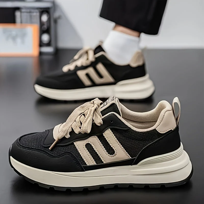 Herren Sneaker Preppy Stil Freizeit Laufschuhe Bequem Alltagsmode - Image 4