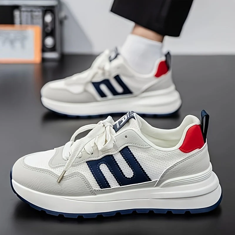 Herren Sneaker Preppy Stil Freizeit Laufschuhe Bequem Alltagsmode - Image 5