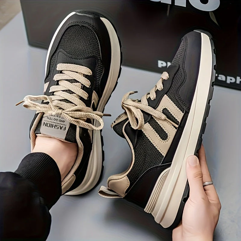 Herren Sneaker Preppy Stil Freizeit Laufschuhe Bequem Alltagsmode - Image 6