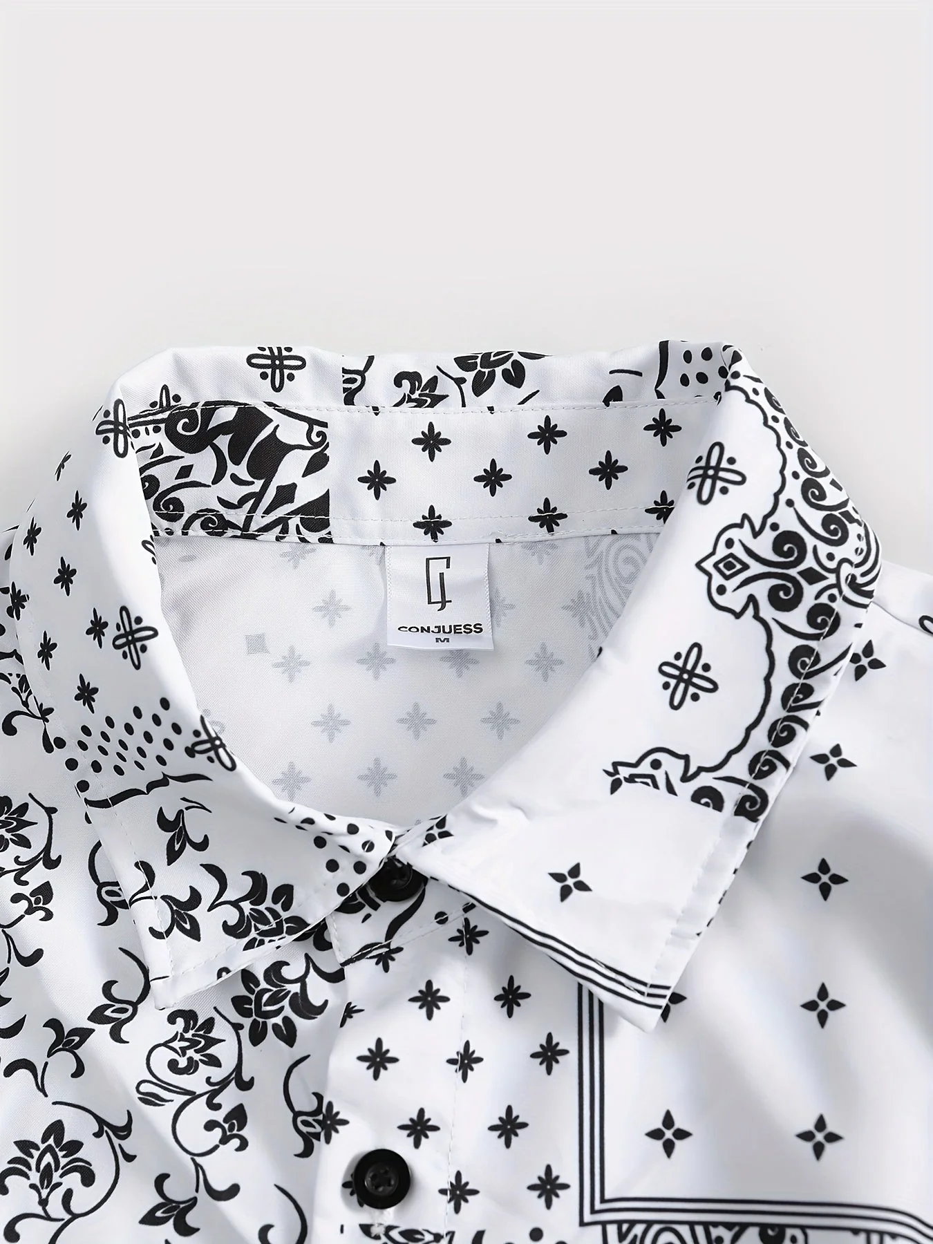 Herren Sommer Freizeit Set – Kurzarm Hemd und Shorts mit Paisley-Muster, Perfekt für Alltag & Urlaub - Image 10