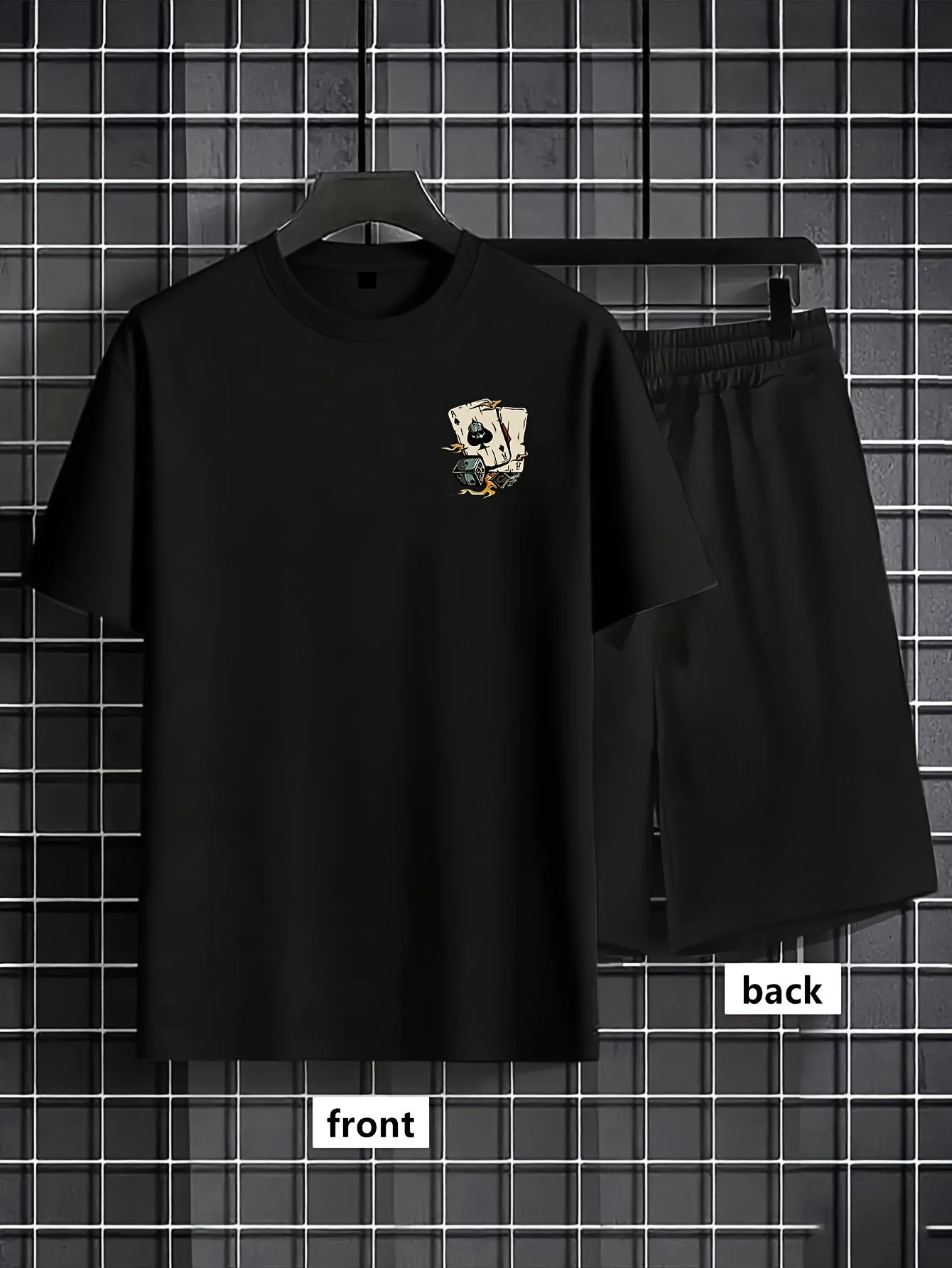 Herren Sommer Freizeit Set – T-Shirt & Shorts mit Kartenmotiv, Lässiger Look für Alltag & Urlaub - Image 5