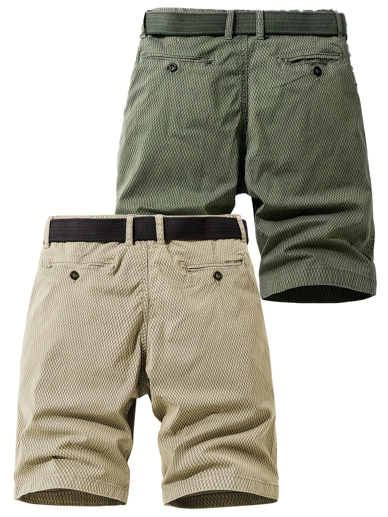 Herren Sommer Freizeitshorts mit Gürtel – Atmungsaktive Regular Fit Bermudashorts für Alltag und Outdoor - Image 10