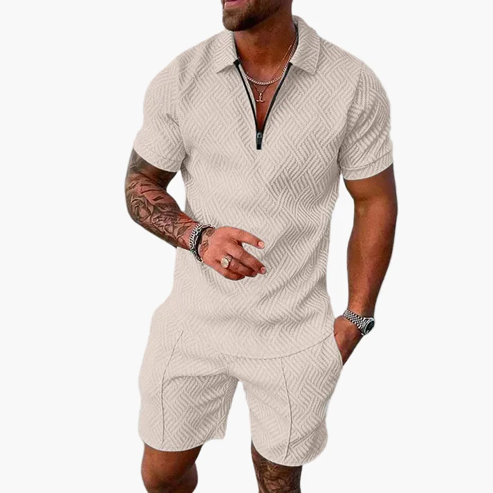 Herren Sommer Set mit Poloshirt und Shorts – Modisches Freizeit Outfit für Alltag & Urlaub - Image 2