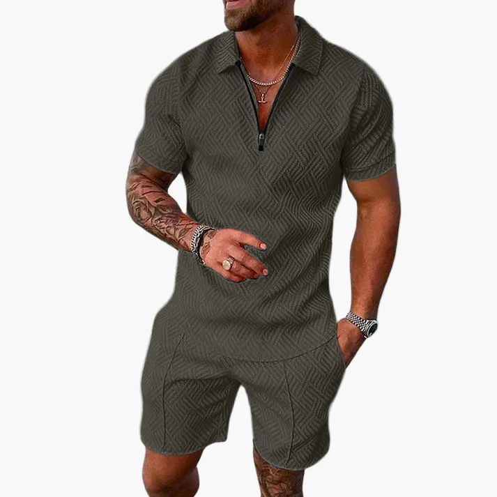 Herren Sommer Set mit Poloshirt und Shorts – Modisches Freizeit Outfit für Alltag & Urlaub - Image 3