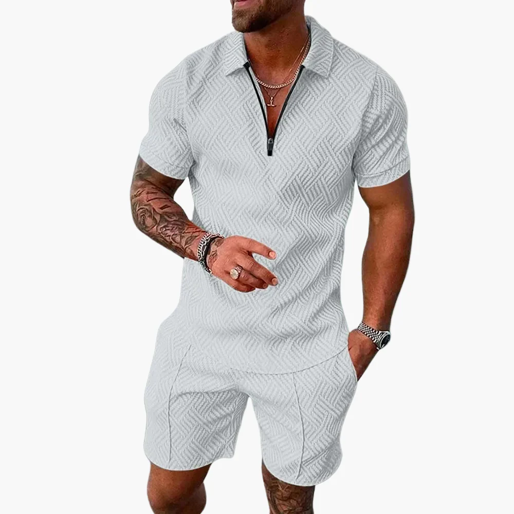 Herren Sommer Set mit Poloshirt und Shorts – Modisches Freizeit Outfit für Alltag & Urlaub - Image 4