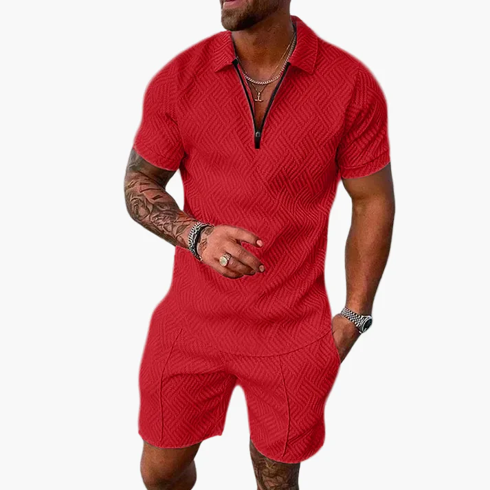 Herren Sommer Set mit Poloshirt und Shorts – Modisches Freizeit Outfit für Alltag & Urlaub - Image 6