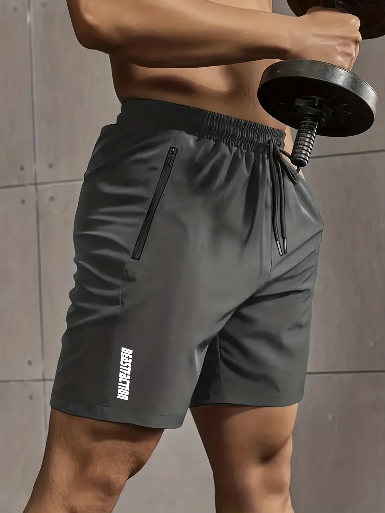 Herren Sport- und Fitness-Shorts mit Reißverschluss-Tasche – Ideal für Training & Freizeit - Image 10
