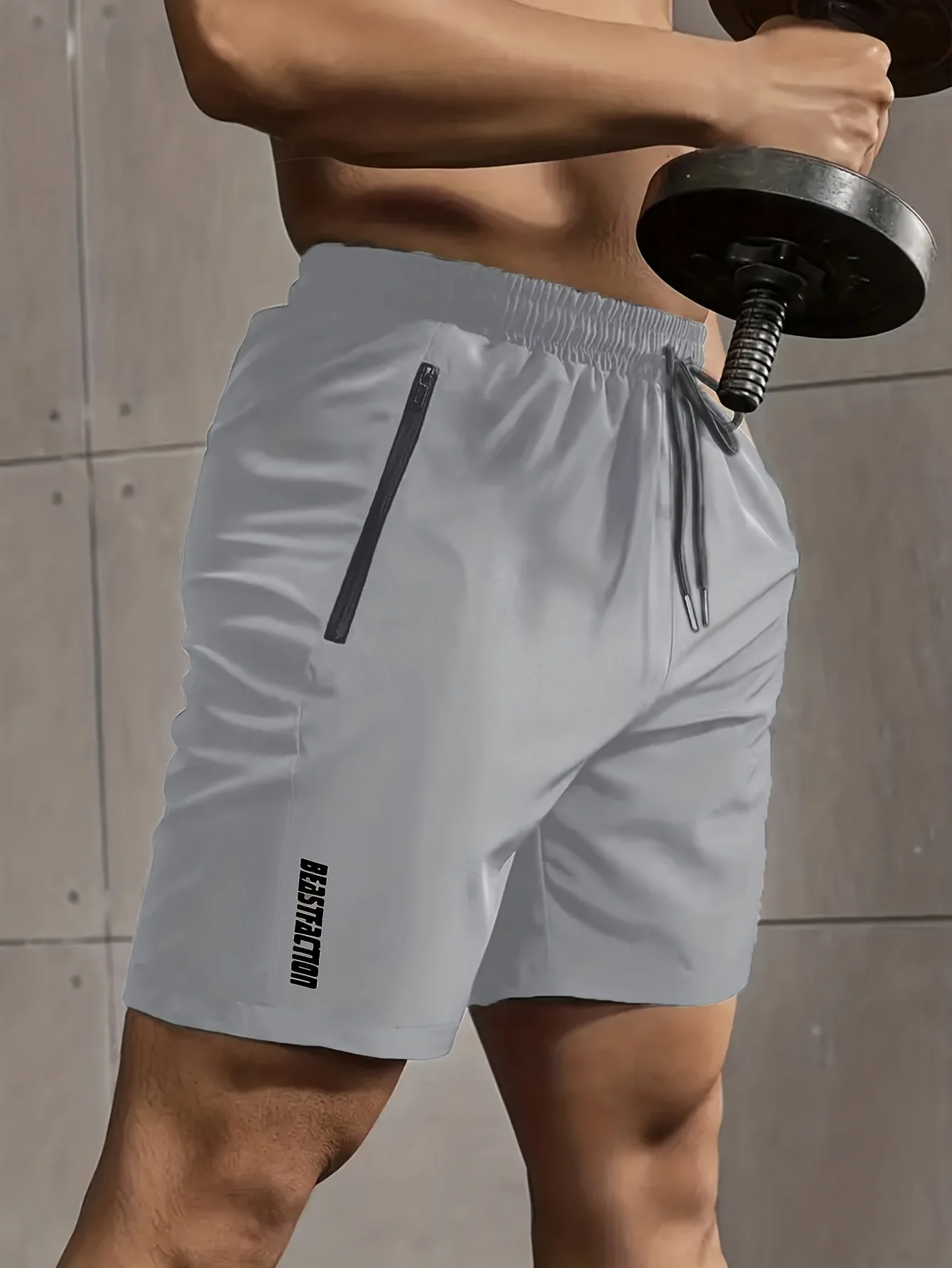 Herren Sport- und Fitness-Shorts mit Reißverschluss-Tasche – Ideal für Training & Freizeit - Image 2