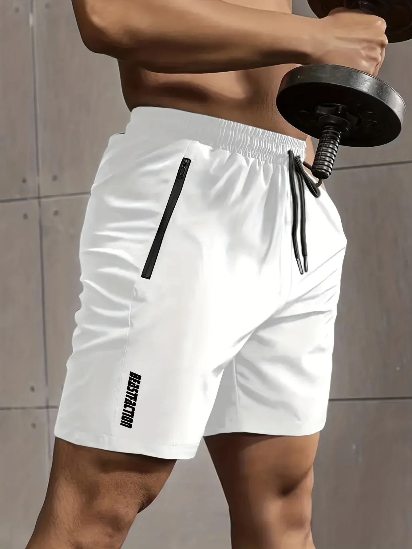 Herren Sport- und Fitness-Shorts mit Reißverschluss-Tasche – Ideal für Training & Freizeit - Image 3