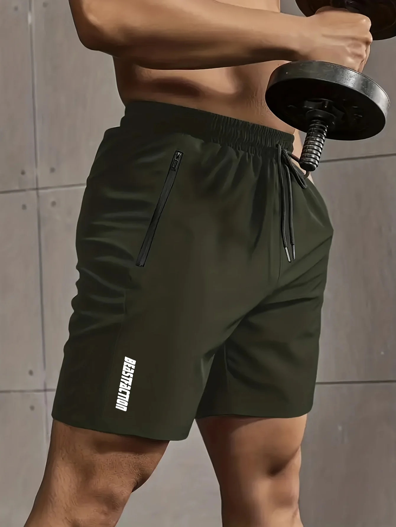 Herren Sport- und Fitness-Shorts mit Reißverschluss-Tasche – Ideal für Training & Freizeit - Image 6