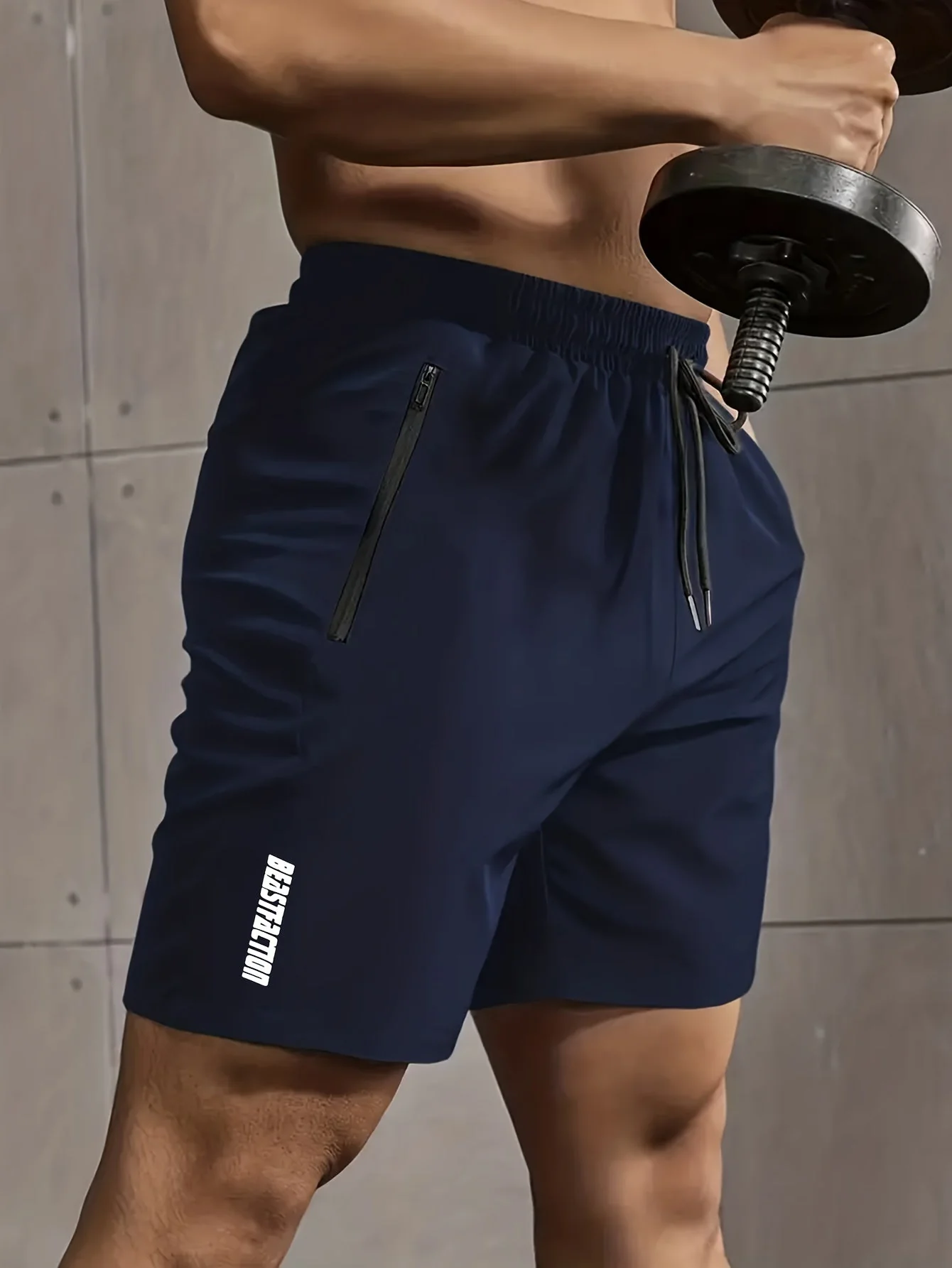 Herren Sport- und Fitness-Shorts mit Reißverschluss-Tasche – Ideal für Training & Freizeit - Image 7