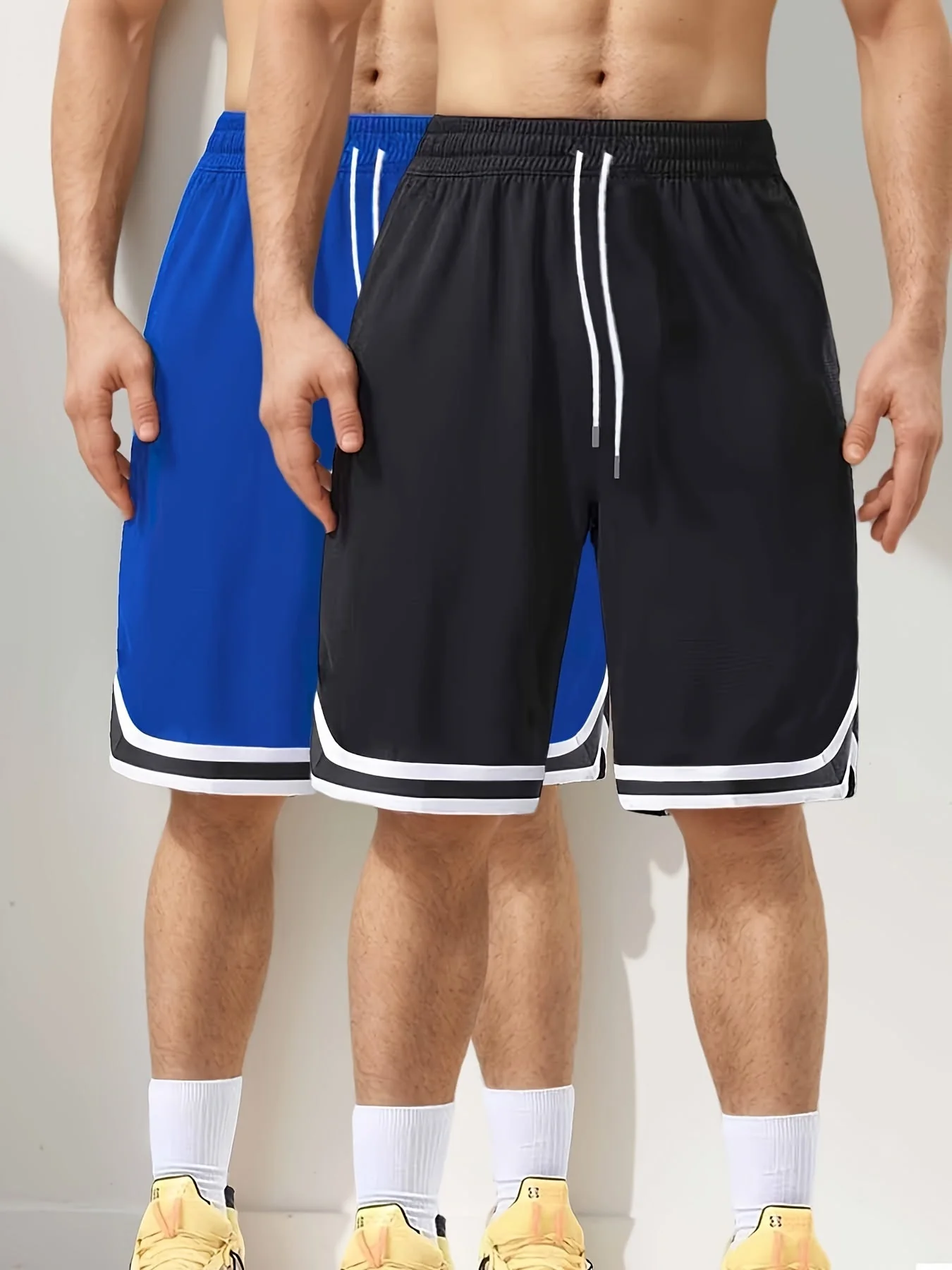 Herren Sportliche Basketball-Shorts 2er Pack – Lockerer Schnitt, Perfekt für Training & Freizeit - Image 2