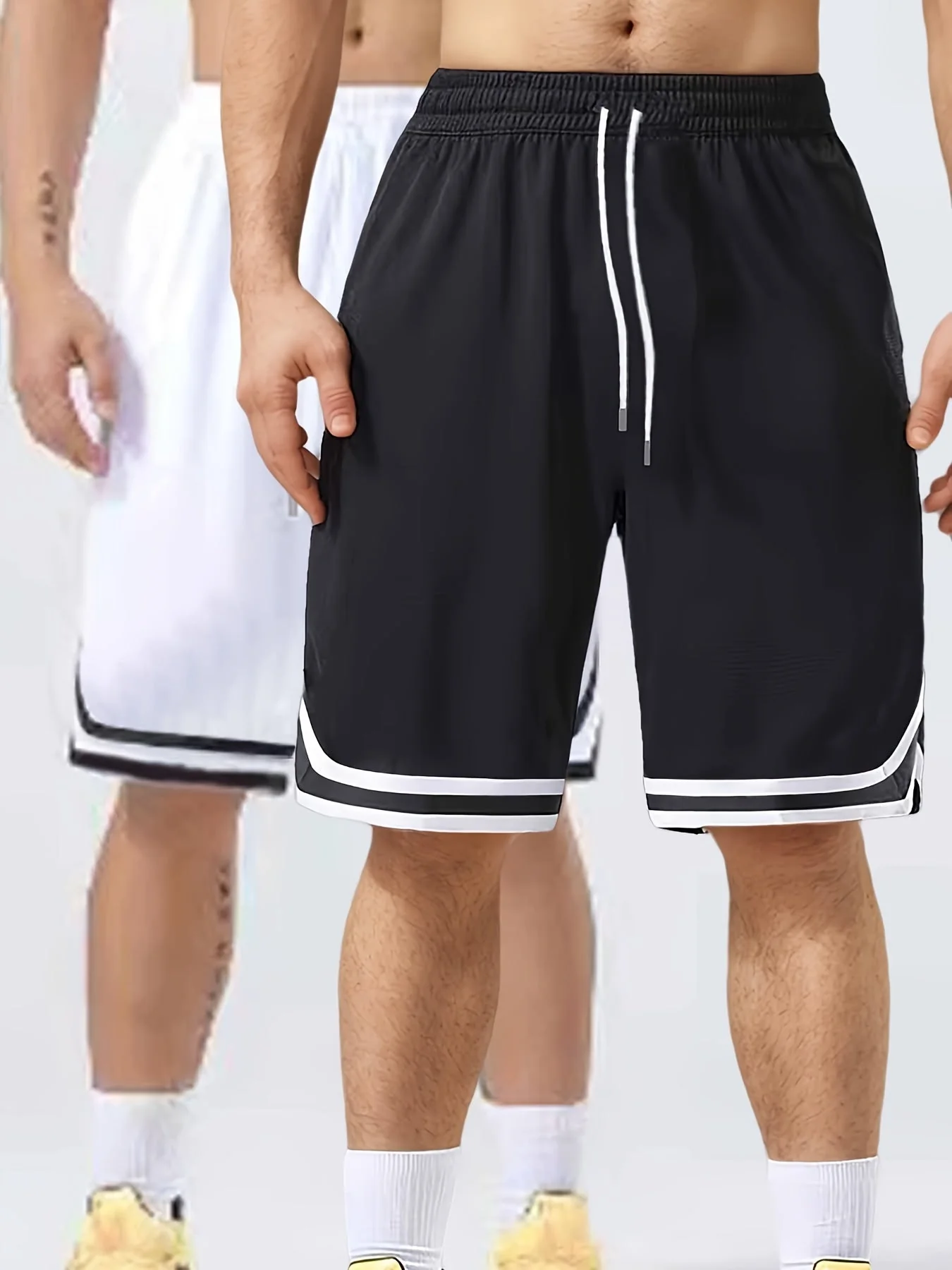 Herren Sportliche Basketball-Shorts 2er Pack – Lockerer Schnitt, Perfekt für Training & Freizeit - Image 5