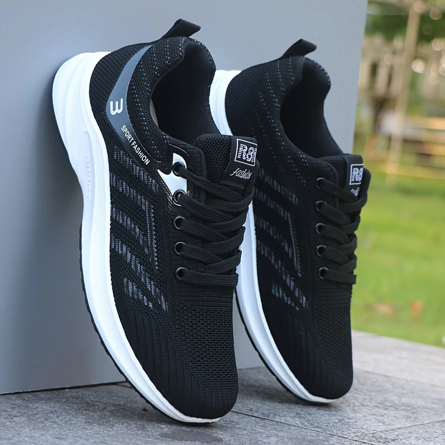 Herren Sportschuhe für Outdoor & Freizeit – Atmungsaktive Sneaker mit Schnürung
