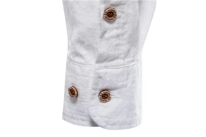 Herren Stehkragen Freizeithemd Slim Fit Langarm – Modernes Henley Shirt für Alltag & Freizeit - Image 3